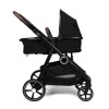 Carucior Luiz XL DUO, metal, plastic, poliester, negru, L.59 cm, BNBK000052-BK