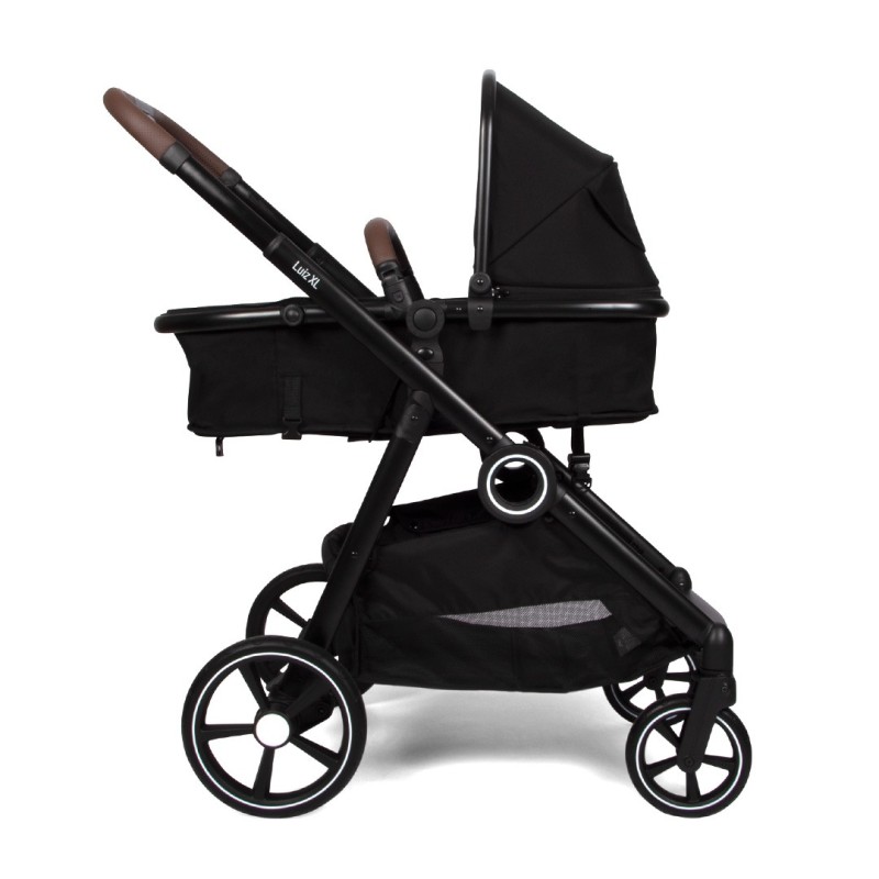 Carucior Luiz XL DUO, metal, plastic, poliester, negru, L.59 cm, BNBK000052-BK