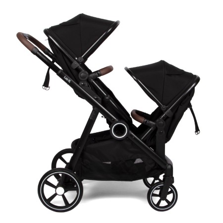 Carucior Luiz XL DUO, metal, plastic, poliester, negru, L.59 cm, BNBK000052-BK