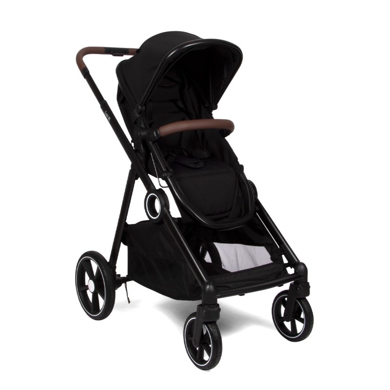 Carucior Luiz XL DUO, metal, plastic, poliester, negru, L.59 cm, BNBK000052-BK