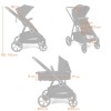 Carucior Luiz XL DUO, metal, plastic, poliester, taupe, L.59 cm, BNBK000052-TP