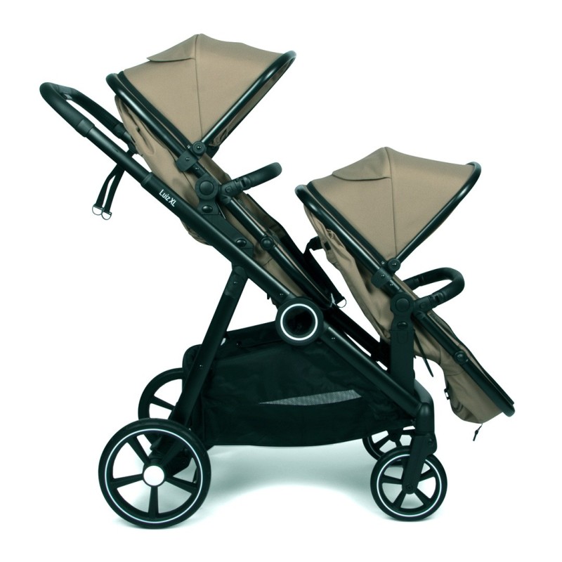 Carucior Luiz XL DUO, metal, plastic, poliester, taupe, L.59 cm, BNBK000052-TP