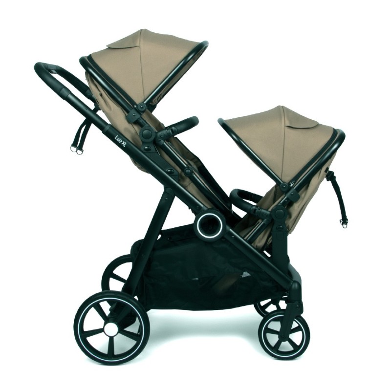 Carucior Luiz XL DUO, metal, plastic, poliester, taupe, L.59 cm, BNBK000052-TP