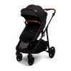 Carucior 4 in 1 Nelia, metal, plastic, poliester, negru, L.59 cm, BNBK000057-BK