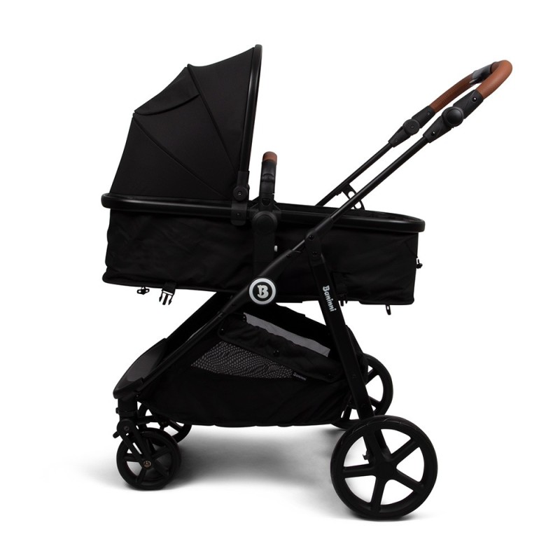 Carucior 4 in 1 Nelia, metal, plastic, poliester, negru, L.59 cm, BNBK000057-BK