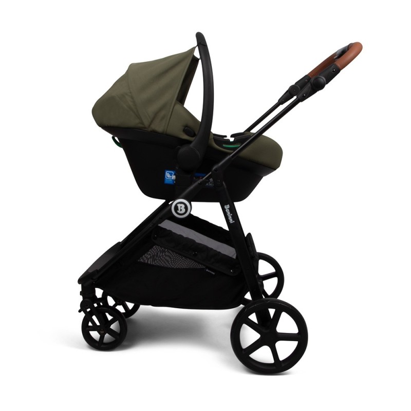 Carucior 4 in 1 Nelia, metal, plastic, poliester, verde, L.59 cm, BNBK000057-GR