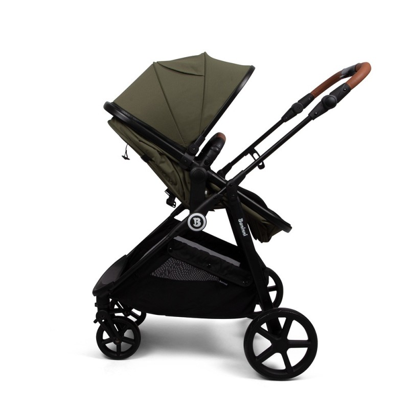 Carucior 4 in 1 Nelia, metal, plastic, poliester, verde, L.59 cm, BNBK000057-GR