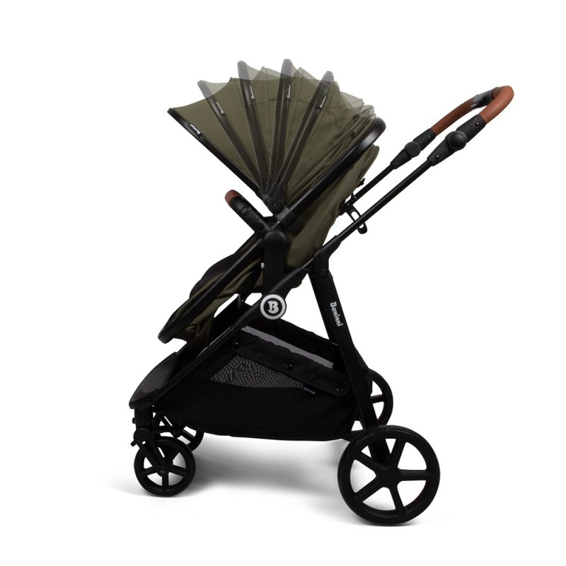 Carucior 4 in 1 Nelia, metal, plastic, poliester, verde, L.59 cm, BNBK000057-GR