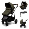 Carucior 4 in 1 Nelia, metal, plastic, poliester, verde, L.59 cm, BNBK000057-GR