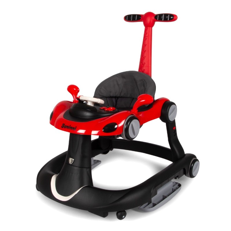 Premergator bebelusi 5 in 1 Mano, plastic, rosu, H.82 cm, BNBK000061-RDBK