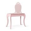 Masa de toaleta cu taburet pentru copii Liona Rosa, MDF, roz, H.105 cm, BNBK000063-UN