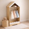Dulap pentru copii Cloudy, MDF, natural/alb, H.116 cm, BNBK000068-WH