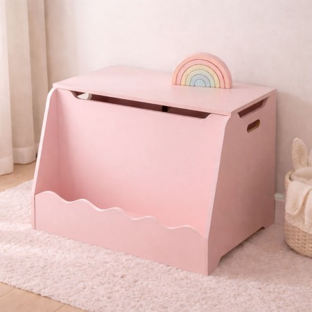 Cutie de jucarii Cloudy, MDF, roz, L.59 cm, BNBK000069-PK