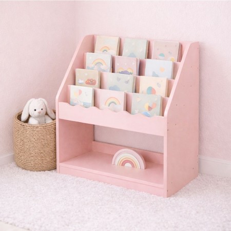 Raft pentru copii Cloudy Rosa, MDF, roz, H.72 cm, BNBK000070-PK