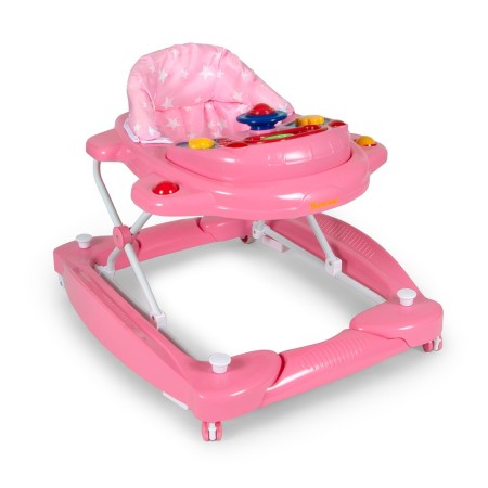 Premergator bebelusi Banini Classic, metal, plastic, roz, H.53 cm, BNBW002-PK