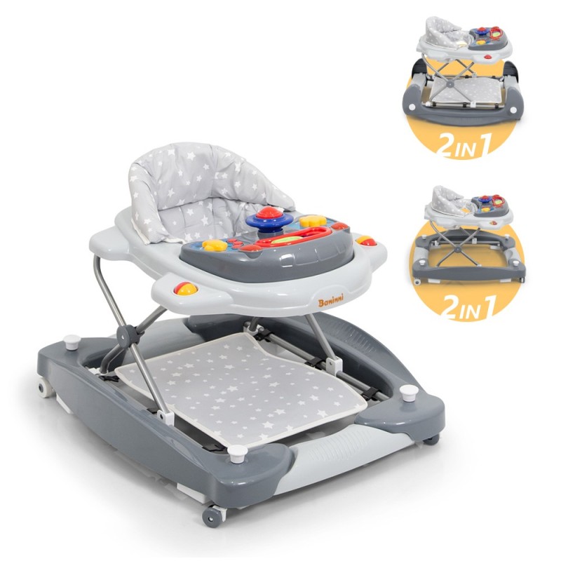 Premergator 2 in 1 Classic Star, plastic, gri, H.53 cm, BNBW002-STAR
