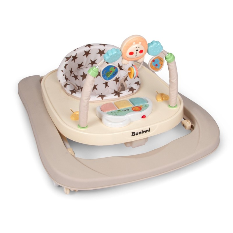Premergator 2 in 1 pentru bebelusi Totti, plastic, bej, H.70 cm, BNBW011-BG