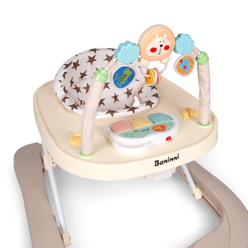 Premergator 2 in 1 pentru bebelusi Totti, plastic, bej, H.70 cm, BNBW011-BG