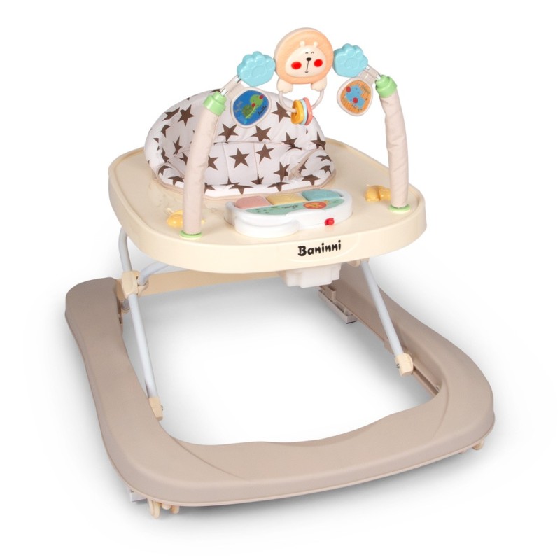 Premergator 2 in 1 pentru bebelusi Totti, plastic, bej, H.70 cm, BNBW011-BG