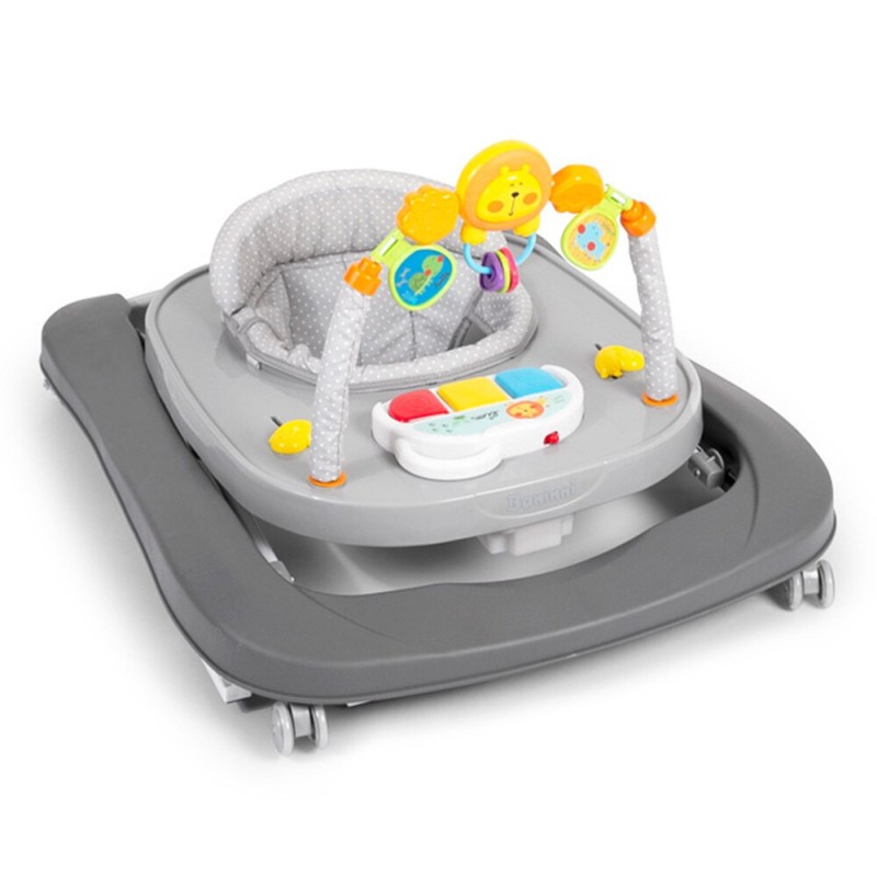 Premergator 2 in 1 pentru bebelusi Totti, plastic, gri, H.70 cm, BNBW011-GY