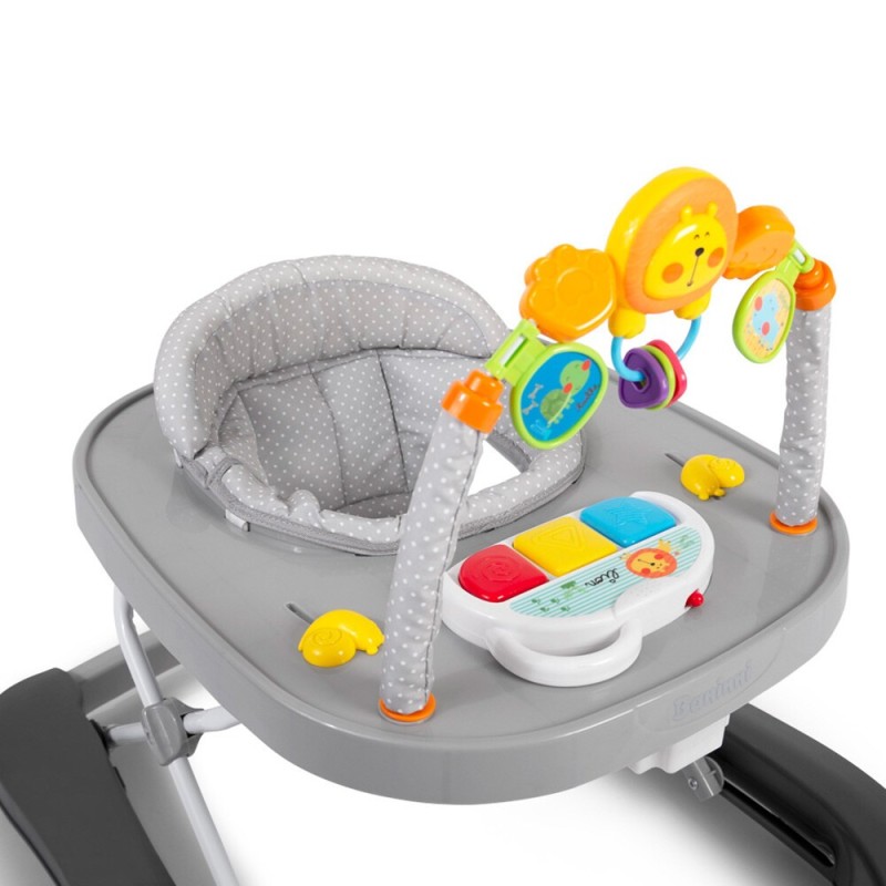 Premergator 2 in 1 pentru bebelusi Totti, plastic, gri, H.70 cm, BNBW011-GY
