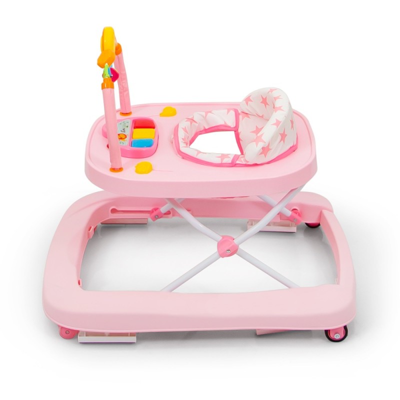 Premergator 2 in 1 pentru bebelusi Totti, plastic, roz, H.70 cm, BNBW011-PK