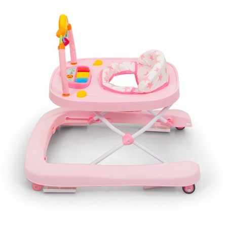 Premergator 2 in 1 pentru bebelusi Totti, plastic, roz, H.70 cm, BNBW011-PK