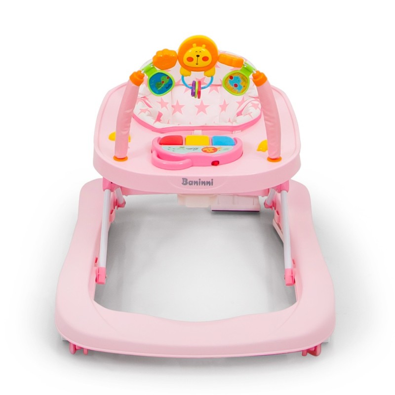 Premergator 2 in 1 pentru bebelusi Totti, plastic, roz, H.70 cm, BNBW011-PK