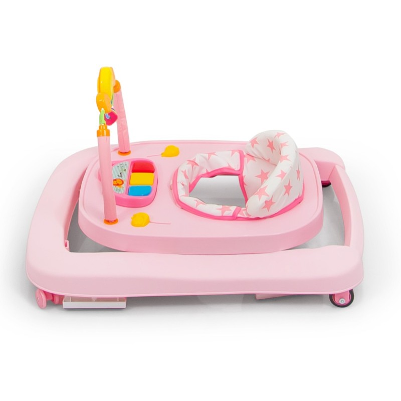 Premergator 2 in 1 pentru bebelusi Totti, plastic, roz, H.70 cm, BNBW011-PK