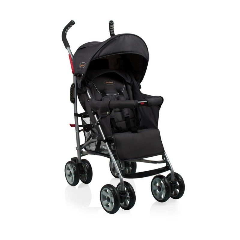 Carucior Luca, metal, poliester, negru, L.80 cm, BNST015-BK