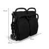 Carucior Duo Adige, metal, plastic, poliester, negru, L.86 cm, BNST033-BK