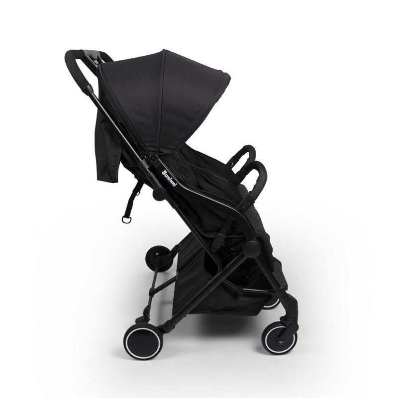 Carucior Duo Adige, metal, plastic, poliester, negru, L.86 cm, BNST033-BK