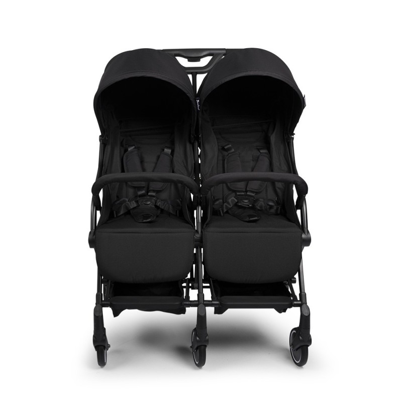 Carucior Duo Adige, metal, plastic, poliester, negru, L.86 cm, BNST033-BK