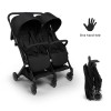 Carucior Duo Adige, metal, plastic, poliester, negru, L.86 cm, BNST033-BK
