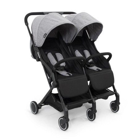 Carucior Duo Adige, metal, plastic, poliester, gri, L.86 cm, BNST033-GY