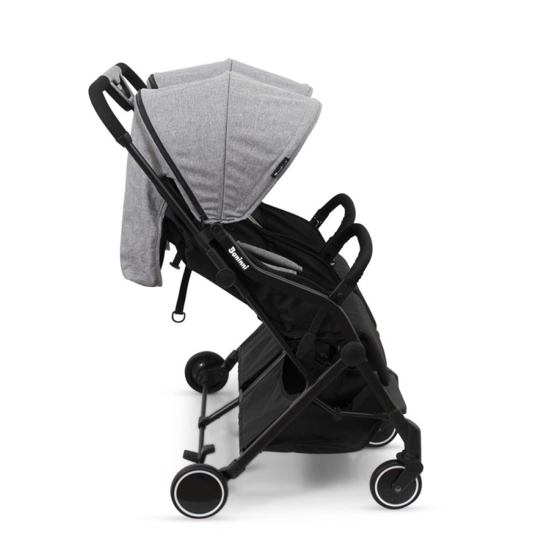 Carucior Duo Adige, metal, plastic, poliester, gri, L.86 cm, BNST033-GY