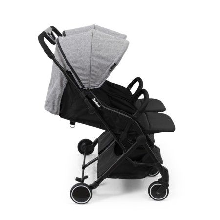Carucior Duo Adige, metal, plastic, poliester, gri, L.86 cm, BNST033-GY