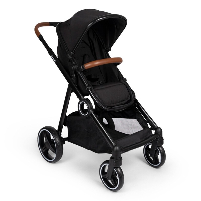 Carucior Duo Luiz, metal, plastic, poliester, negru, L.108 cm, BNST034-BK