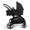 Carucior Duo Luiz, metal, plastic, poliester, negru, L.108 cm, BNST034-BK