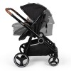 Carucior Duo Luiz, metal, plastic, poliester, negru, L.108 cm, BNST034-BK