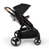 Carucior Duo Luiz, metal, plastic, poliester, negru, L.108 cm, BNST034-BK