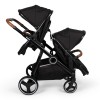 Carucior Duo Luiz, metal, plastic, poliester, negru, L.108 cm, BNST034-BK