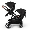 Carucior Duo Luiz, metal, plastic, poliester, negru, L.108 cm, BNST034-BK