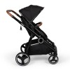 Carucior Duo Luiz, metal, plastic, poliester, negru, L.108 cm, BNST034-BK