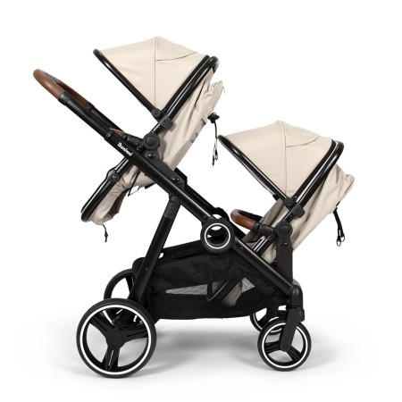 Carucior Duo Luiz, metal, plastic, poliester, bej, L.108 cm, BNST034-SD