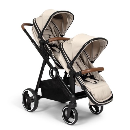 Carucior Duo Luiz, metal, plastic, poliester, bej, L.108 cm, BNST034-SD