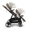 Carucior Duo Luiz, metal, plastic, poliester, bej, L.108 cm, BNST034-SD