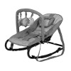 Balansoar pentru bebelusi Starwing, metal, plastic, poliester, gri, H.55 cm, LWBO002-DGY