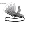Balansoar pentru bebelusi Starwing, metal, plastic, poliester, gri, H.55 cm, LWBO002-DGY