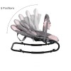 Balansoar pentru bebelusi Starwing, metal, plastic, poliester, gri/roz, H.55 cm, LWBO002-GYPK